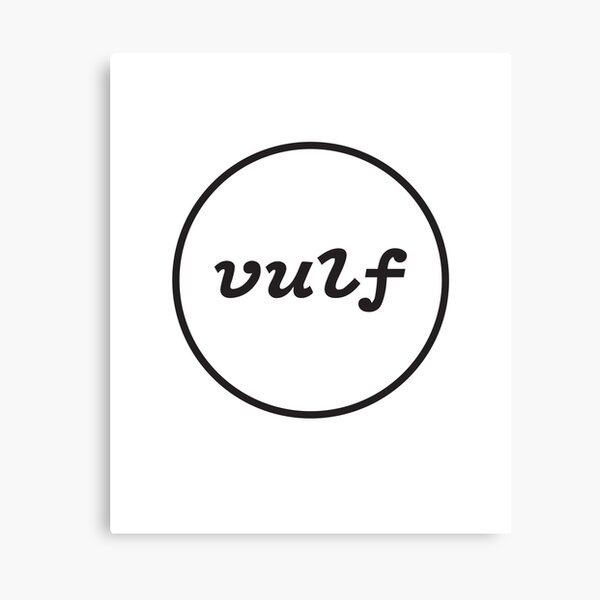 Item preview, Inscription Vulf in Black Circle Black print designed and sold by MrSimpler.