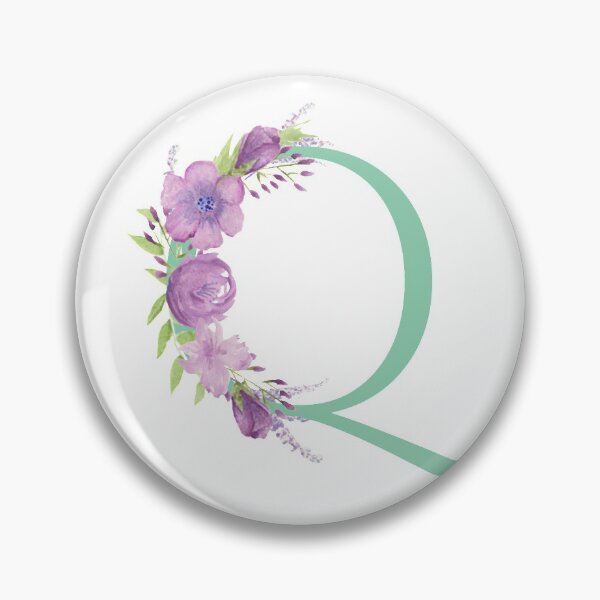 Item preview, Purple Watercolour Floral, Letter A designed and sold by Sarah Beamis.