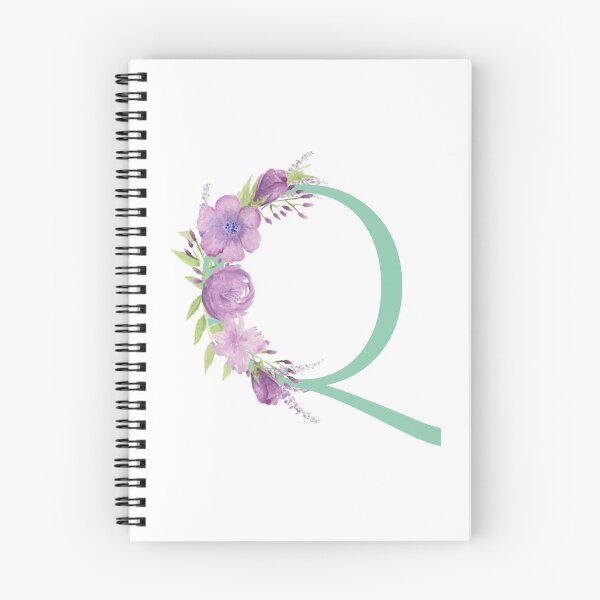Item preview, Purple Watercolour Floral, Letter A designed and sold by Sarah Beamis.