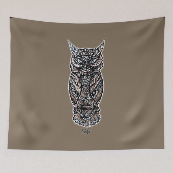 Item preview, Owl Ornate Hand Drawn  designed and sold by RetroVandal.