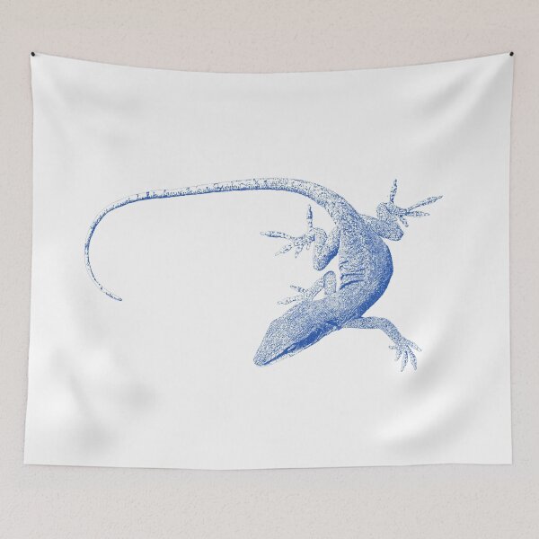 Item preview, lizard, blue designed and sold by dnparker.