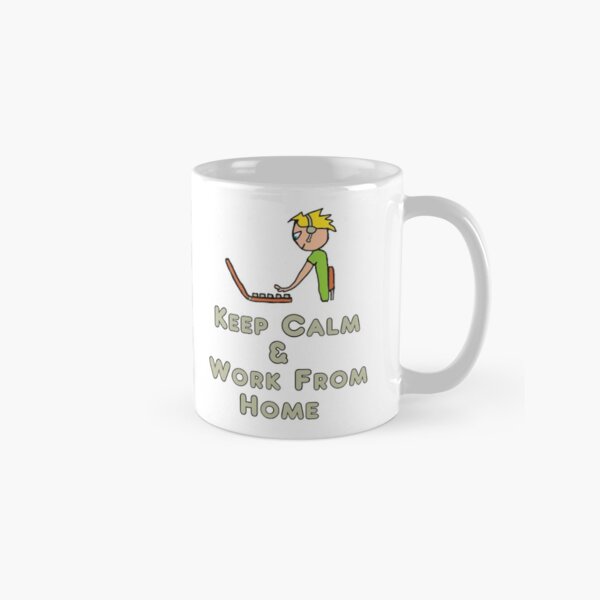 Keep Calm and Work From Home Classic Mug