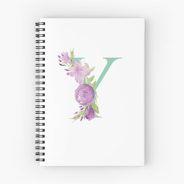 Item preview, Purple Watercolour Floral, Letter Y designed and sold by Sarah Beamis.