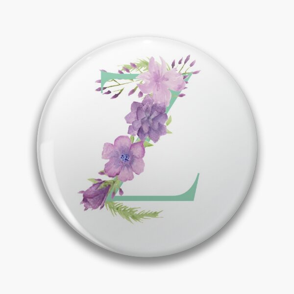Item preview, Purple Watercolour Floral, Letter Z designed and sold by Sarah Beamis.
