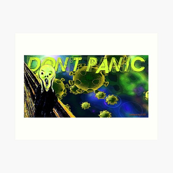 Don't Panic Art Print