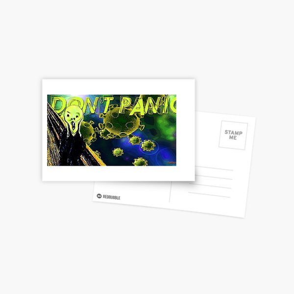 Don't Panic Postcard