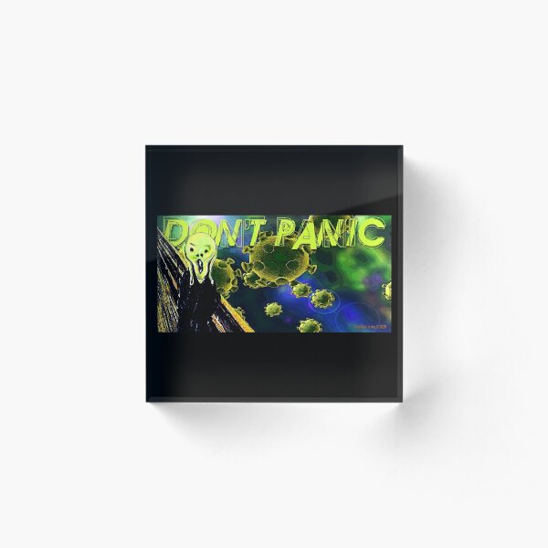 Don't Panic Acrylic Block