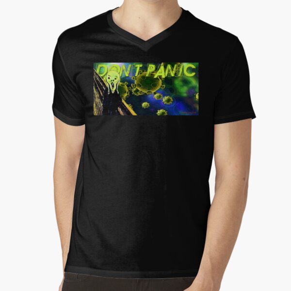Don't Panic V-Neck T-Shirt