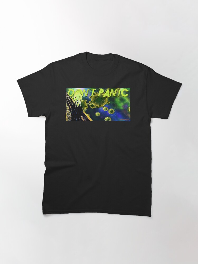 Thumbnail 3 of 7, Classic T-Shirt, Don't Panic designed and sold by EyeMagined.
