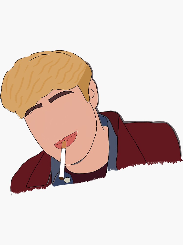 "Bobby Lockwood Smoking" Sticker for Sale by Bobbylockwoodfa | Redbubble