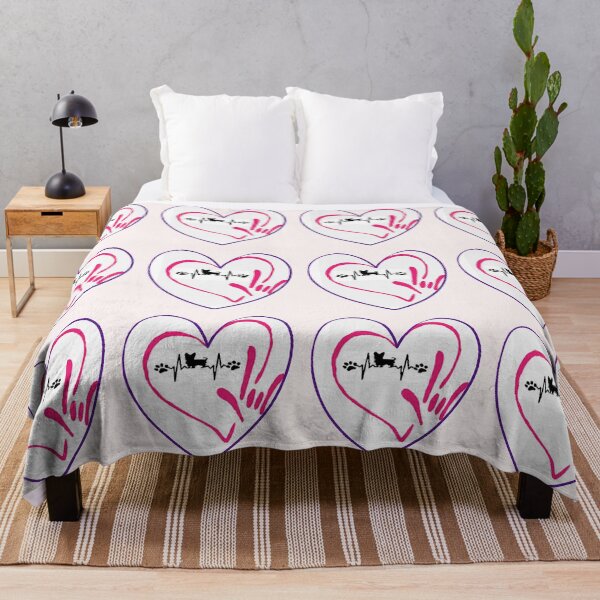 Item preview, PUPPY LOVE HEARTS,colorful abstraction designed and sold by Adri Barnard.