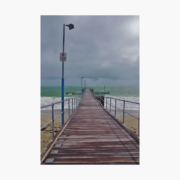 Coogee Jetty In The Rain Photographic Print