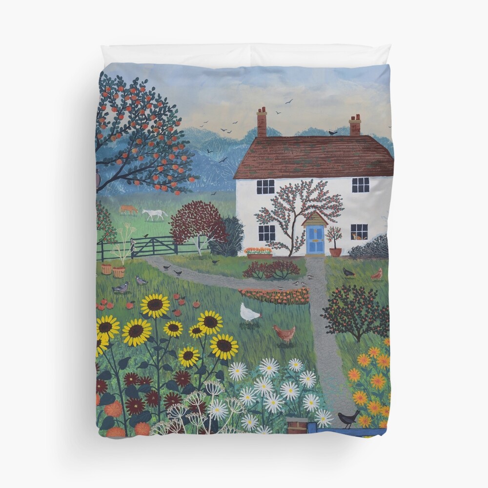 Apple Tree Cottage Duvet Cover