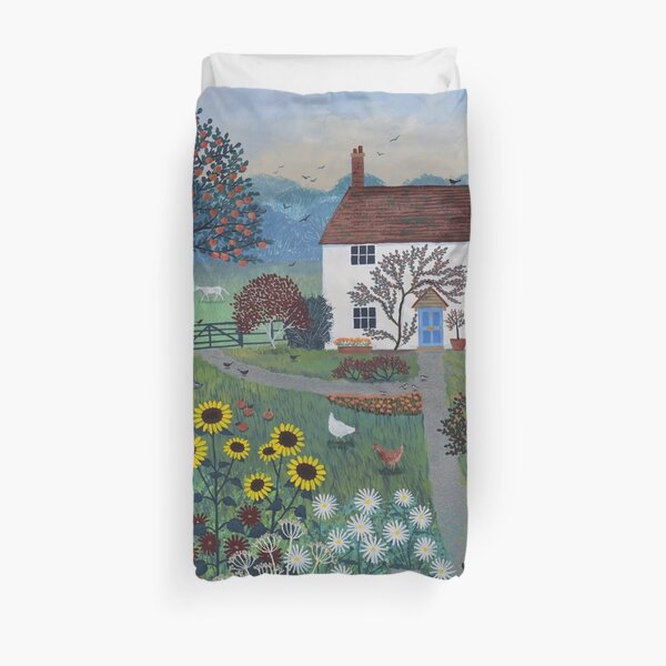 Apple Tree Cottage Duvet Cover