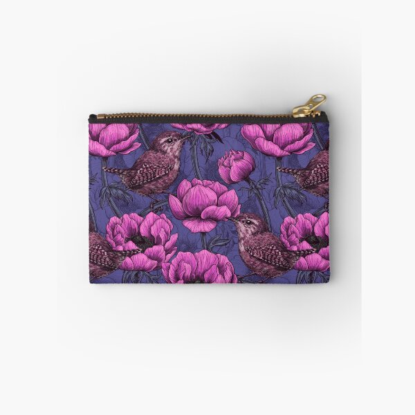 Item preview, Wrens in the anemone garden designed and sold by Katerina Mitkova Kirilova.