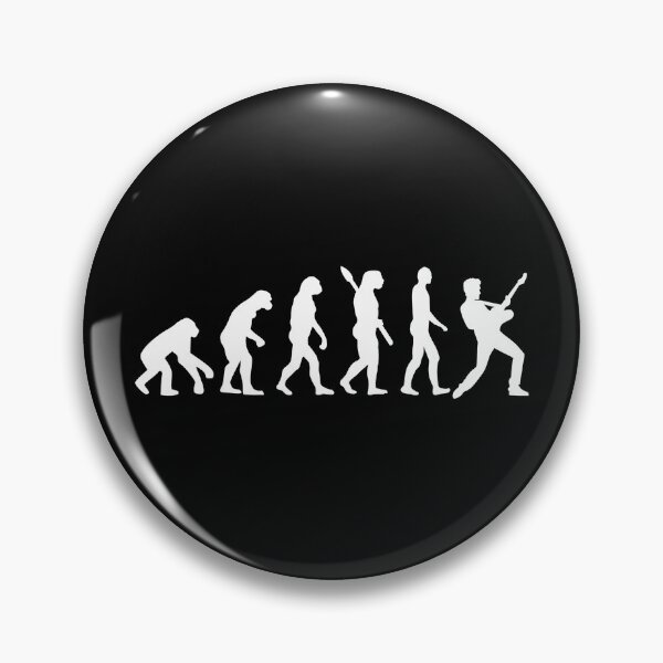 Item preview, Guitar Player Evolution monkey designed and sold by headpossum.