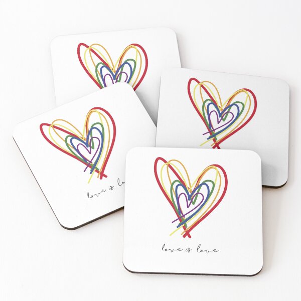 Item preview, Love is Love - Heart - Gay Power - Revolution designed and sold by Tropical Blood.