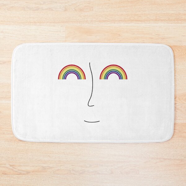 Item preview, cara con arcoiris de bandera gay. designed and sold by Tropical Blood.