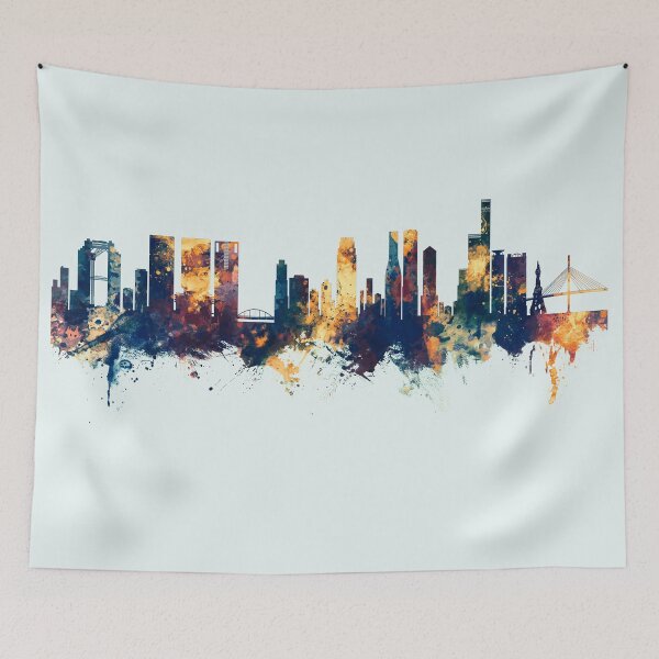 Item preview, Osaka Japan Skyline designed and sold by ArtPrints.
