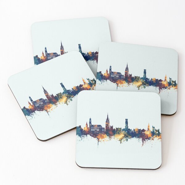 Item preview, Bruges Belgium Skyline designed and sold by ArtPrints.