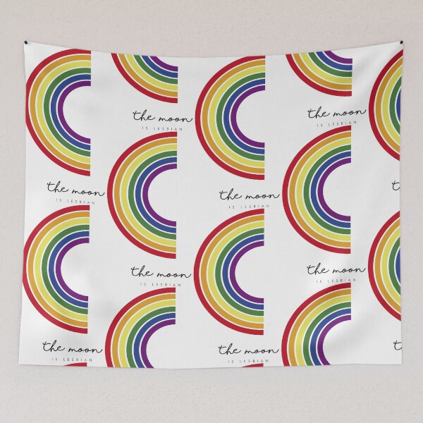 Item preview, The moon is lesbian - Girls - Rainbow  designed and sold by Tropical Blood.