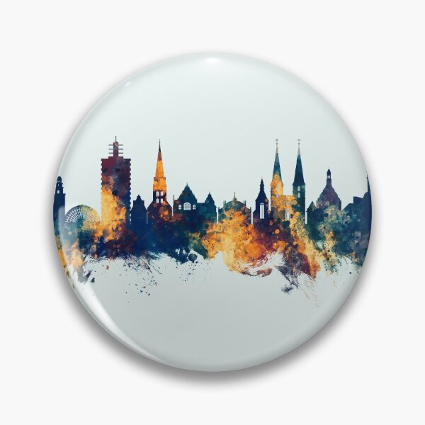 Item preview, Bielefeld Germany Skyline designed and sold by ArtPrints.