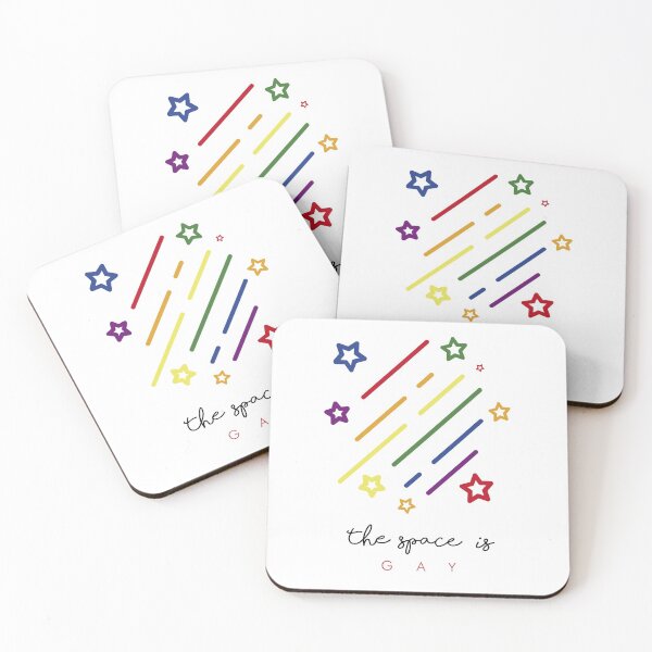 Item preview, Space is gay - Rainbow - Gay Rainbow - Minimalist Stars  designed and sold by Tropical Blood.