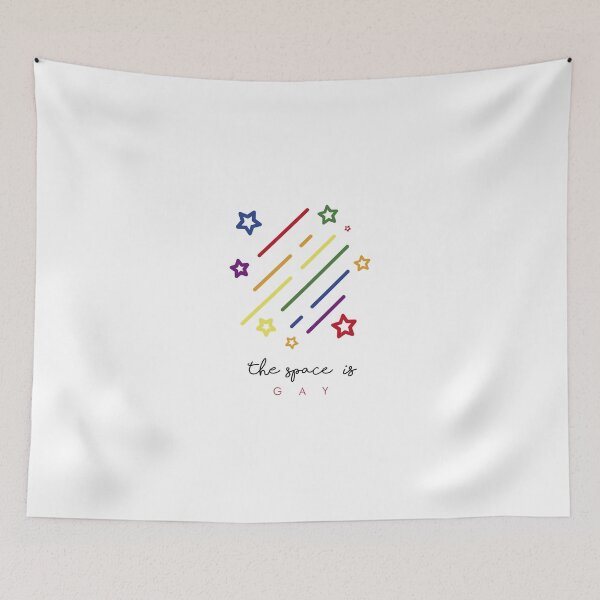Item preview, Space is gay - Rainbow - Gay Rainbow - Minimalist Stars  designed and sold by Tropical Blood.