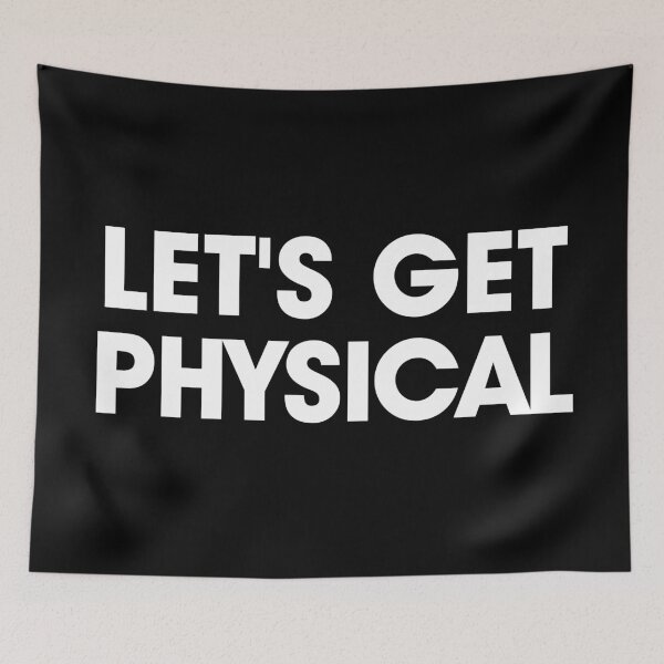 Item preview, Let's Get Physical | White Print designed and sold by SJ Designs.