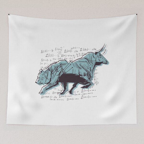Item preview, Stock market, stock exchange, bull and bear designed and sold by DerSenat.