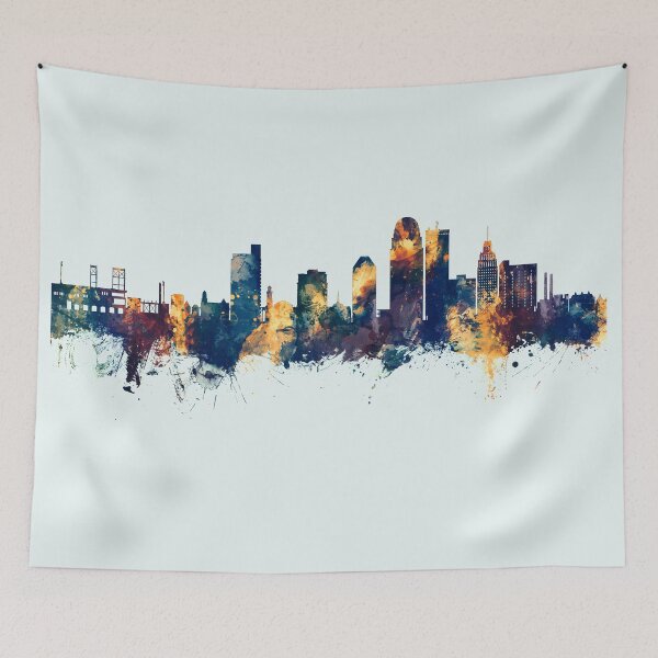 Item preview, Winston-Salem North Carolina Skyline designed and sold by ArtPrints.