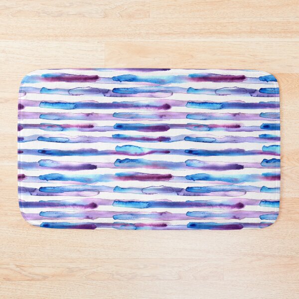 Item preview, Watercolor Stripes Purple and Blue designed and sold by Olooriel.
