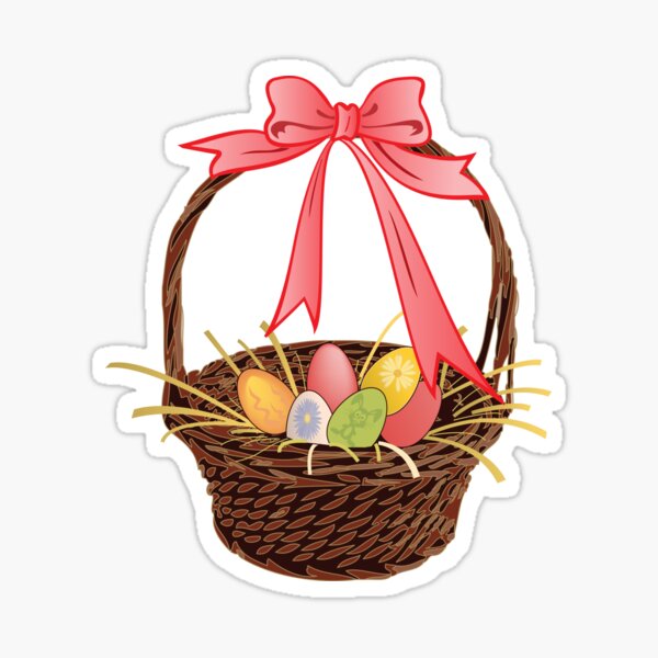 Item preview, Easter Eggs in Basket designed and sold by MonkeyBusinessC.