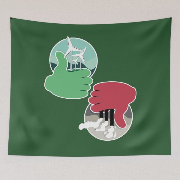 Item preview, renewable energies, wind power, nature conservation designed and sold by DerSenat.