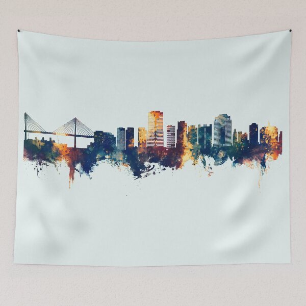 Item preview, Long Beach California Skyline designed and sold by ArtPrints.