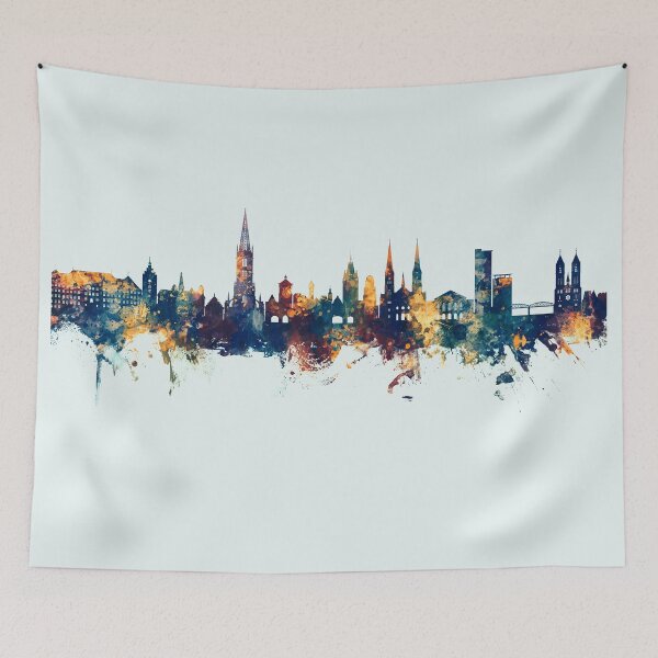 Item preview, Freiburg Germany Skyline designed and sold by ArtPrints.
