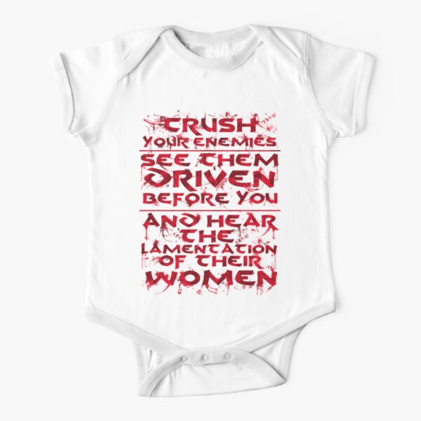 Conan Blood Quote Short Sleeve Baby One-Piece