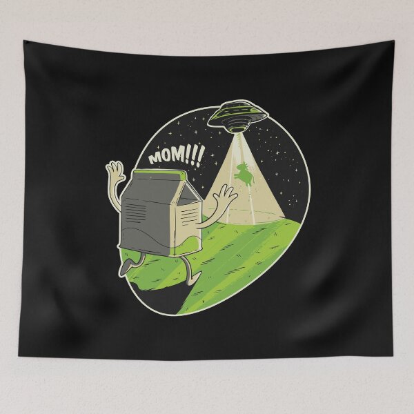 Item preview, Alien kidnapping, UFO, milk and cow designed and sold by DerSenat.