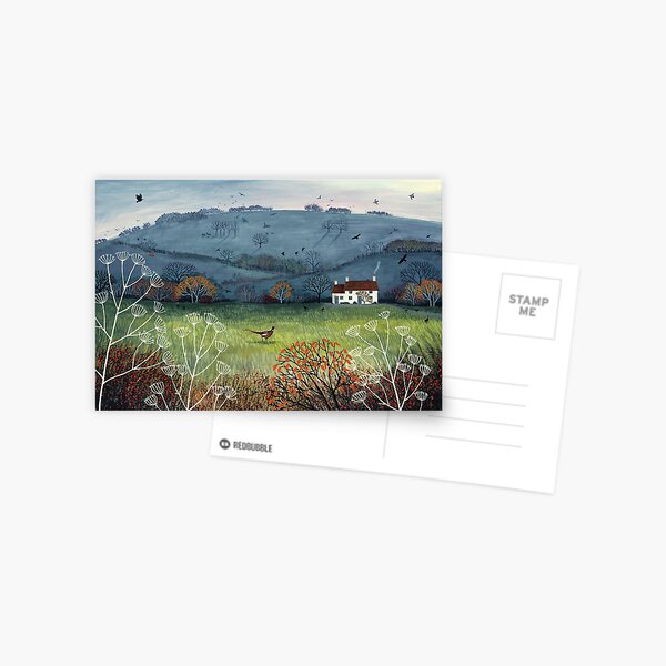 Cottage by Misty Hill Postcard