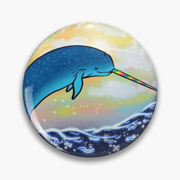 Item preview, Rainbow Narwhale designed and sold by reasonablemunki.