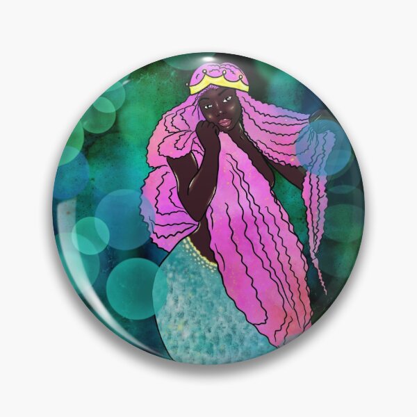 Item preview, black mermaid Blue designed and sold by reasonablemunki.