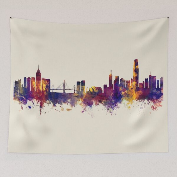 Artikelvorschau, Hong Kong Skyline entworfen und verkauft von ArtPrints.
