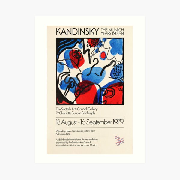 Kandinsky Exhibition poster 1979 Art Print