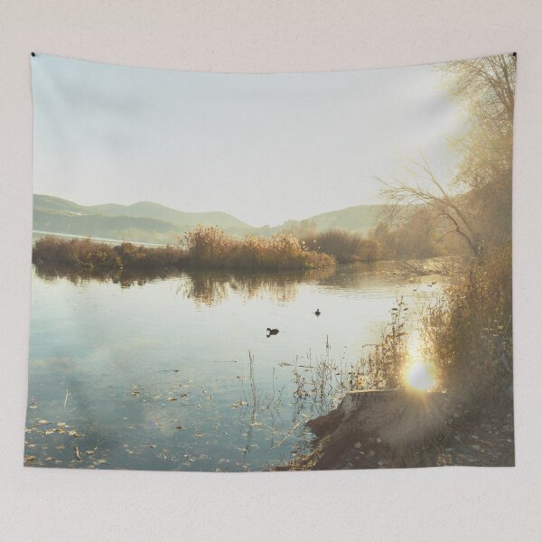 Item preview, Beautiful autumn lake landscape tranquil nature designed and sold by by-jwp.