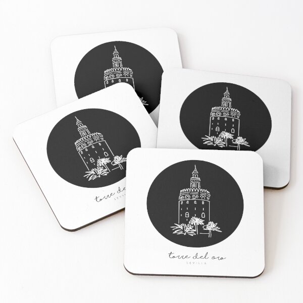 Item preview, Torre del Oro - Sevilla - Black & White - Minimalist Design  designed and sold by Tropical Blood.