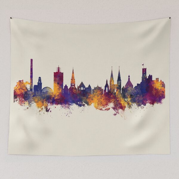 Item preview, Bielefeld Germany Skyline designed and sold by ArtPrints.