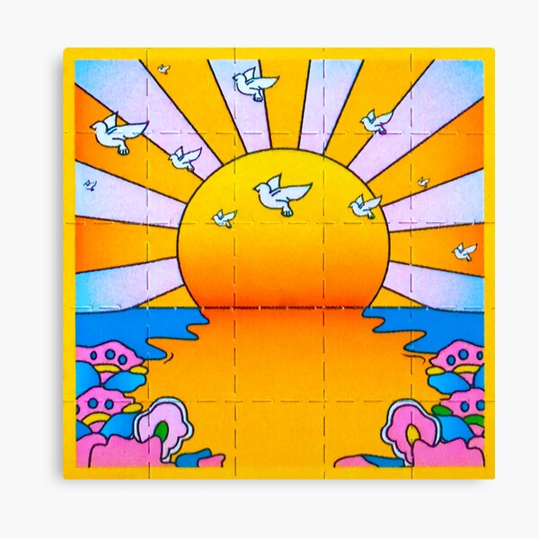California Sunshine Blotter Canvas Print