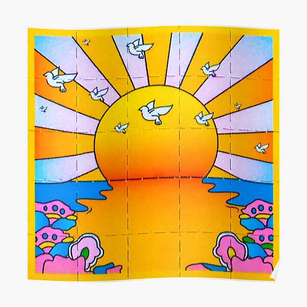 California Sunshine Blotter Poster