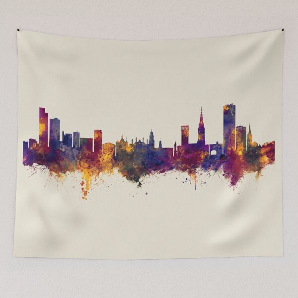 Item preview, Leicester England Skyline designed and sold by ArtPrints.