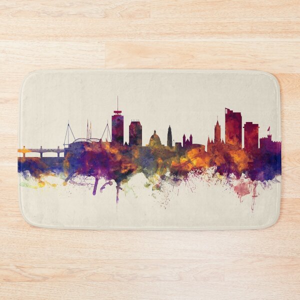 Artikelvorschau, Cardiff Wales Skyline entworfen und verkauft von ArtPrints.